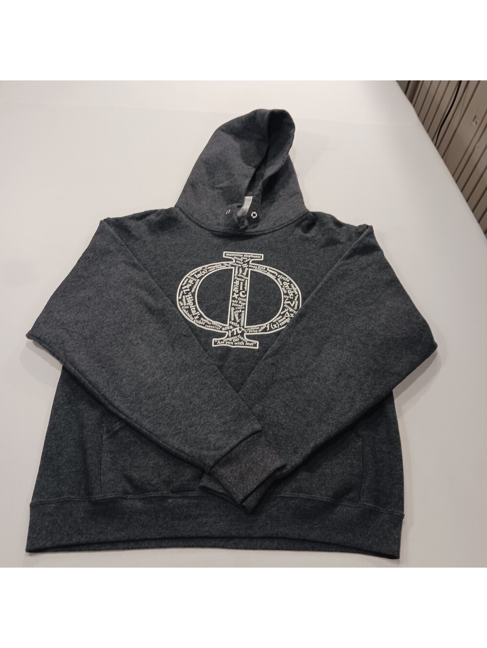 Jerzees NuBlend Mast Academy Men's Gray Graphic Pullover Hoodie Sweatshirt Sz M
